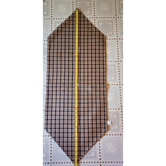 Table Runners- Placemats- Set Of 6- Primitive - Country Blue & Brown 36" x 14" - Picture 4 of 4